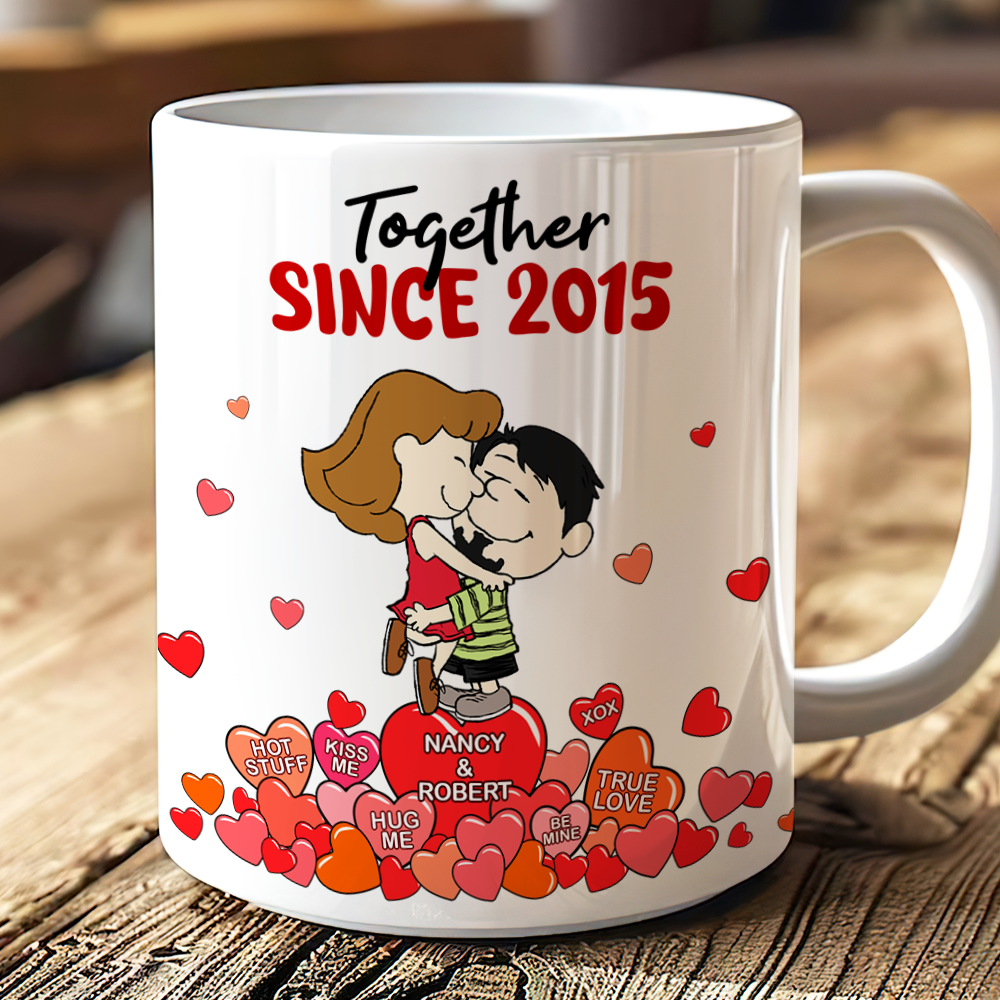 Personalized Couple Coffee Mug Together Since 2021 Custom Gift