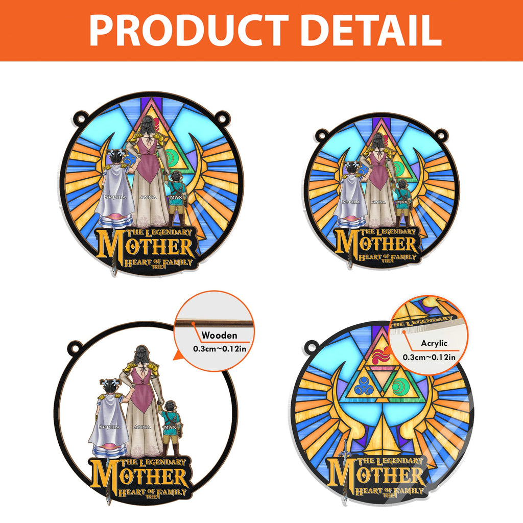 Personalized Window Hanging Suncatcher Ornament for Mom | Unique Gift Idea