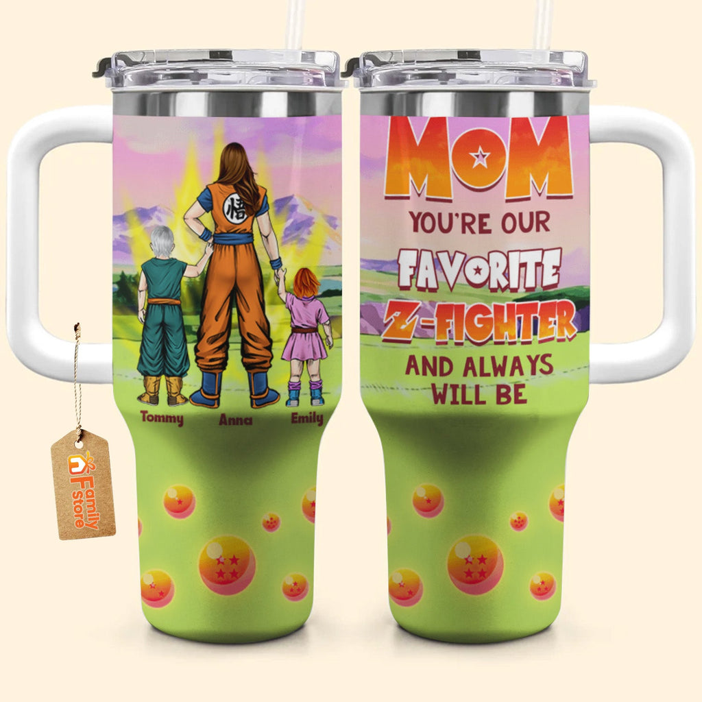 Personalized 40oz Tumbler Cup for Mom Custom Z-Fighter Gift