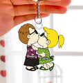 Personalized Peanut Couple Hug Keychain Gift for Couples
