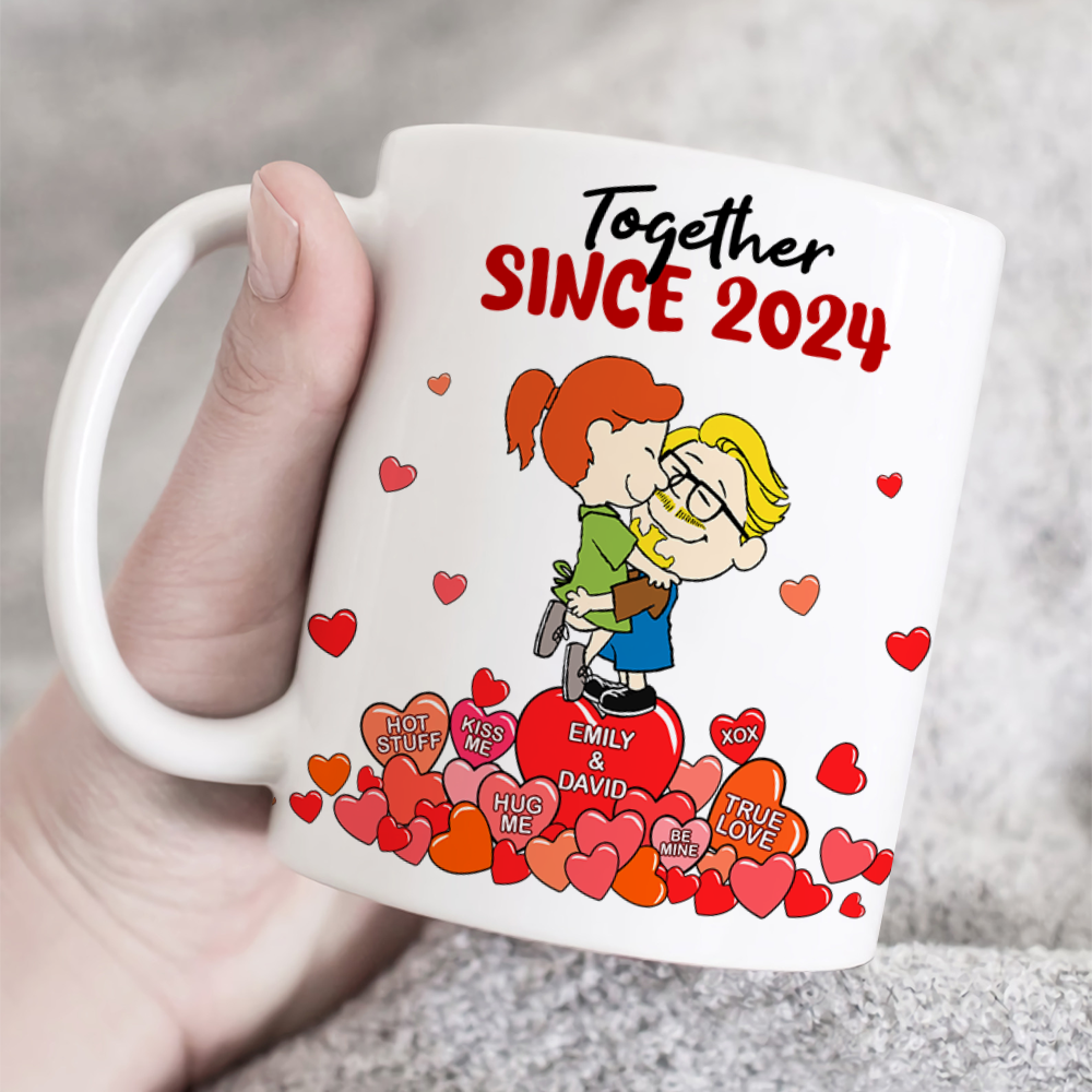 Personalized Couple Coffee Mug Together Since 2021 Custom Gift