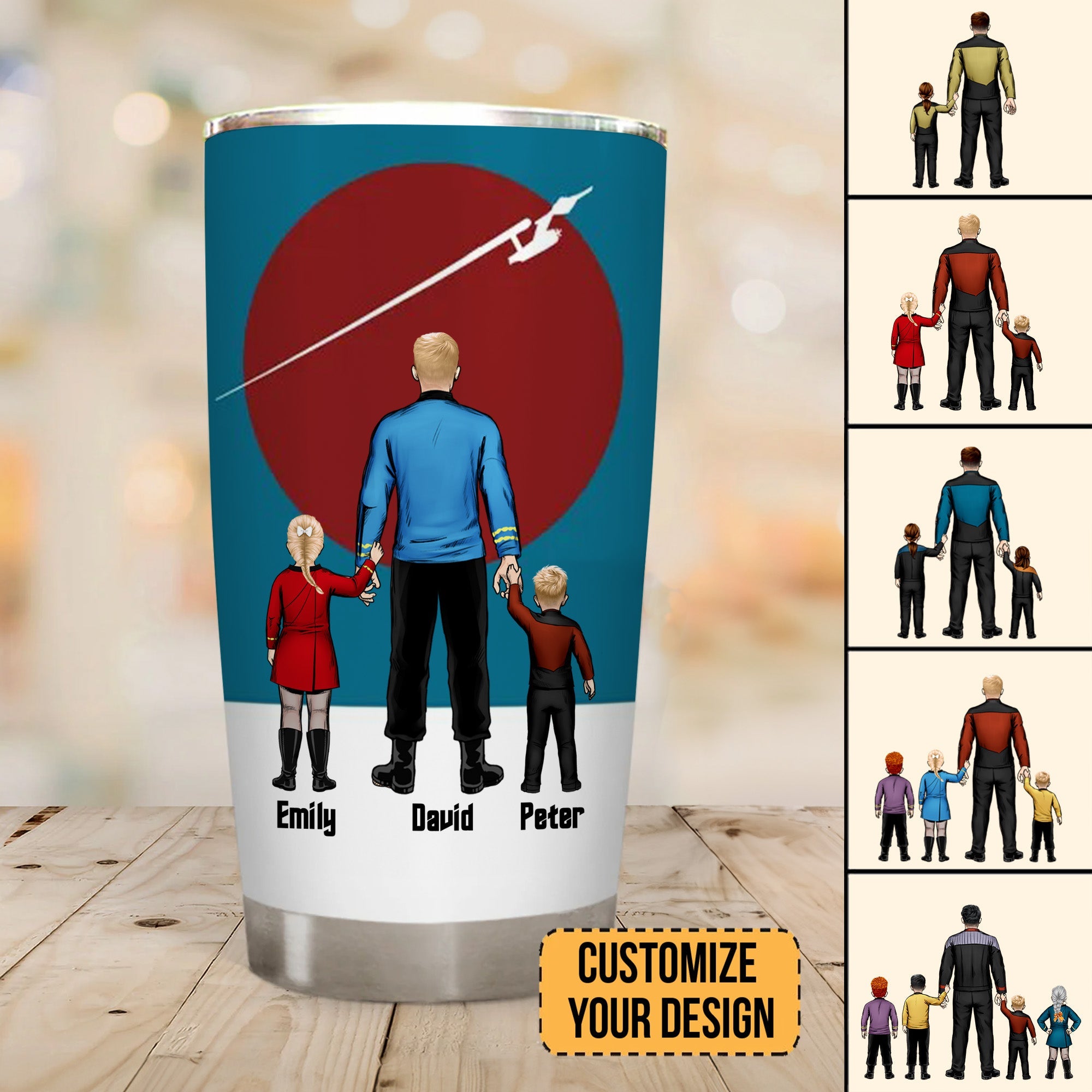 Personalized Tumbler Best Captain Dad Gift for Father's Day