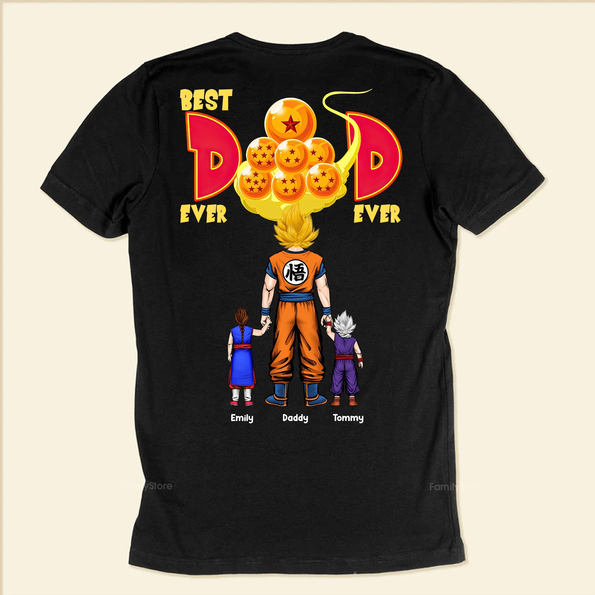 Personalized Best Dad Ever Shirt with Custom Name Gift for Dad