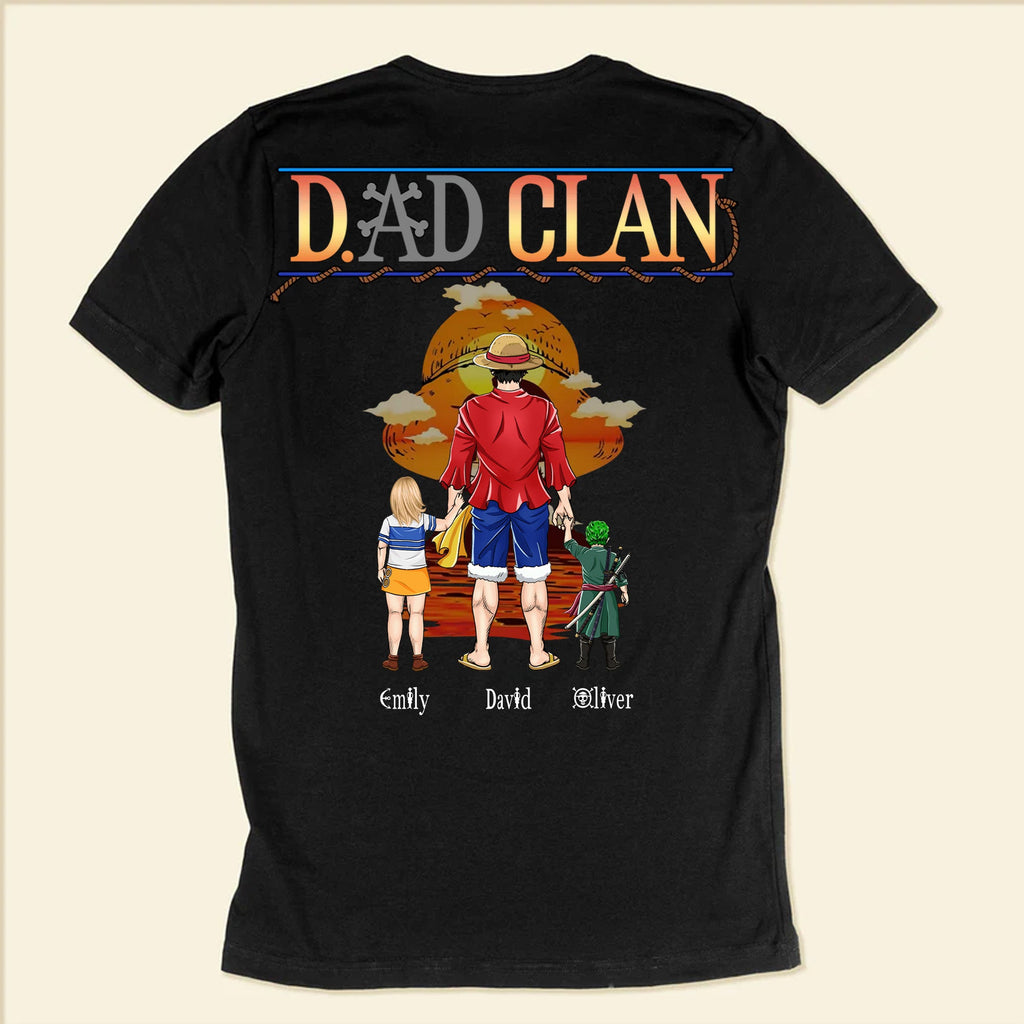 Personalized Pirate Adventure Shirt Custom Dad Clan Gift for Father's Day Cotton Apparel GradoCreations