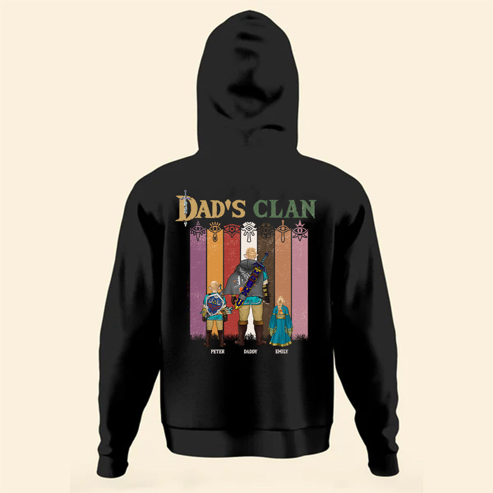 Personalized Dad's Clan T-Shirt Gift for Father's Day | Cotton Apparel Cotton Apparel GradoCreations