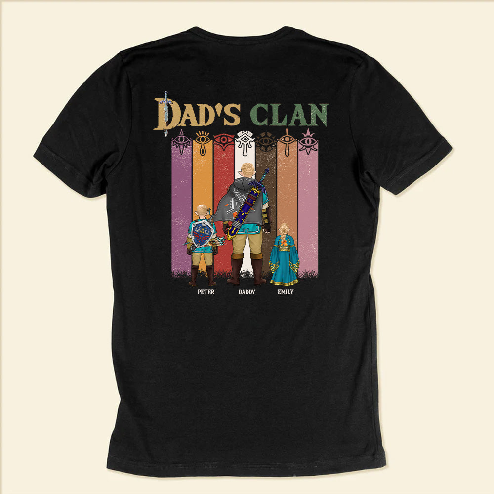 Personalized Dad's Clan T-Shirt Gift for Father's Day | Cotton Apparel Cotton Apparel GradoCreations