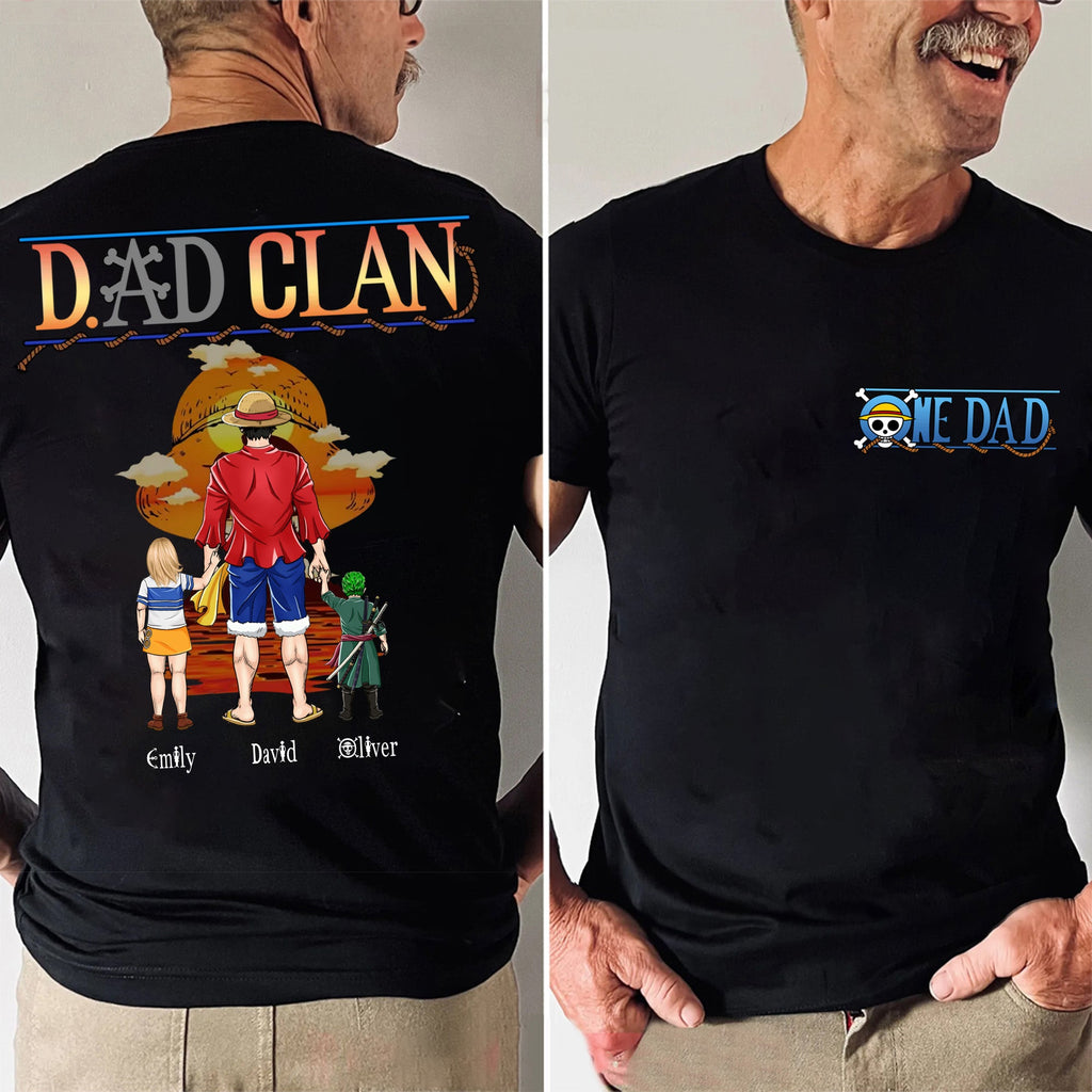 Personalized Pirate Adventure Shirt Custom Dad Clan Gift for Father's Day Cotton Apparel GradoCreations