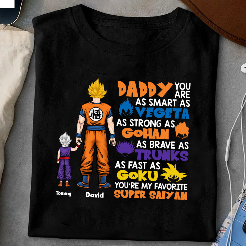Custom Super Saiyan T-Shirt Gift for Dad | Father's Day Apparel Cotton Apparel GradoCreations
