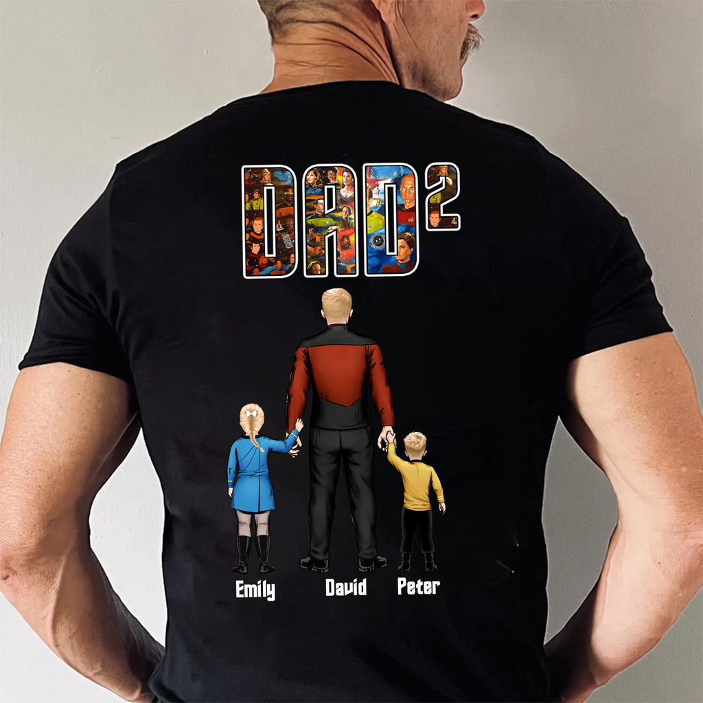 Personalized Captain Dad Shirt Live Long and Prosper Gift for Dad