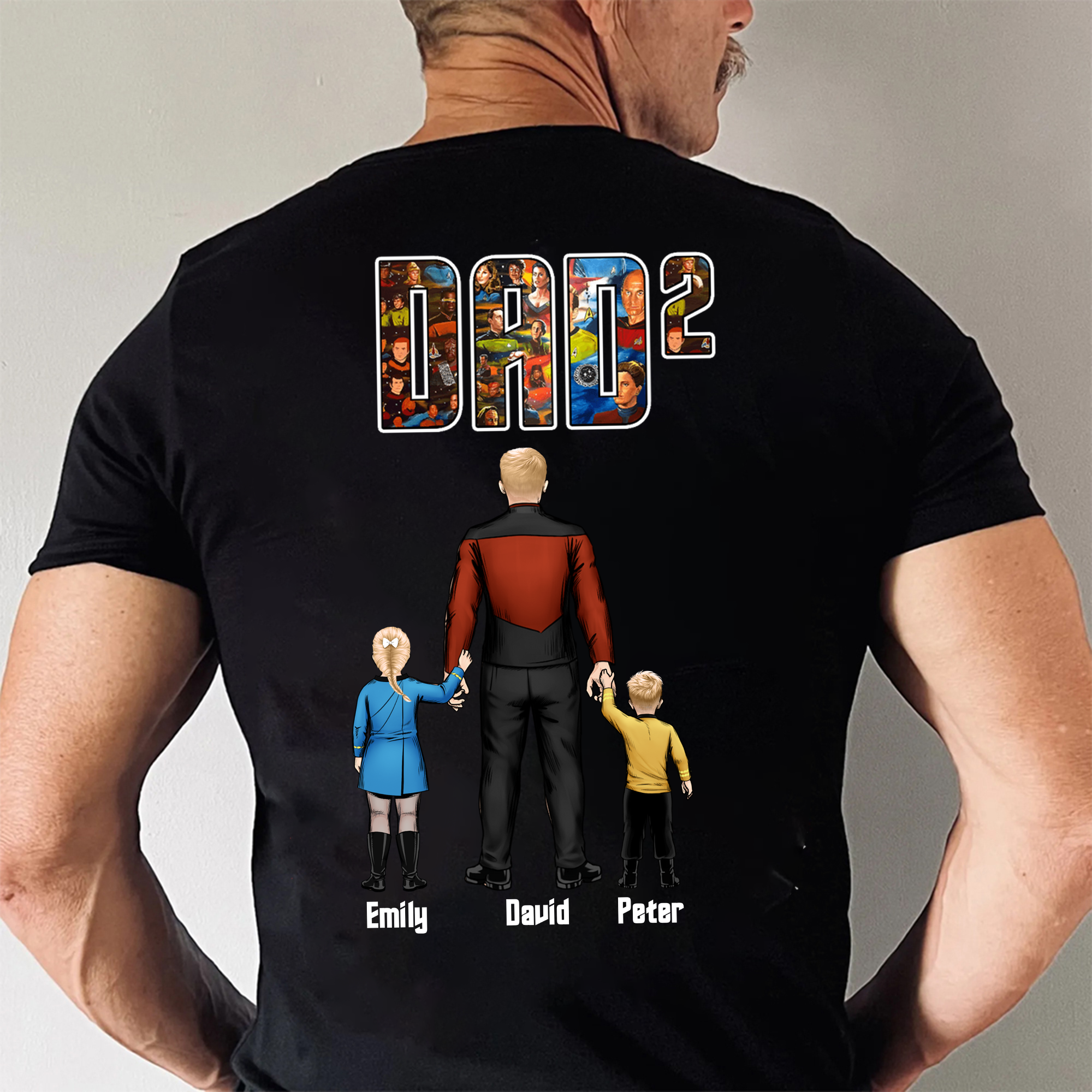 Personalized Captain Dad Shirt Live Long and Prosper Gift for Dad
