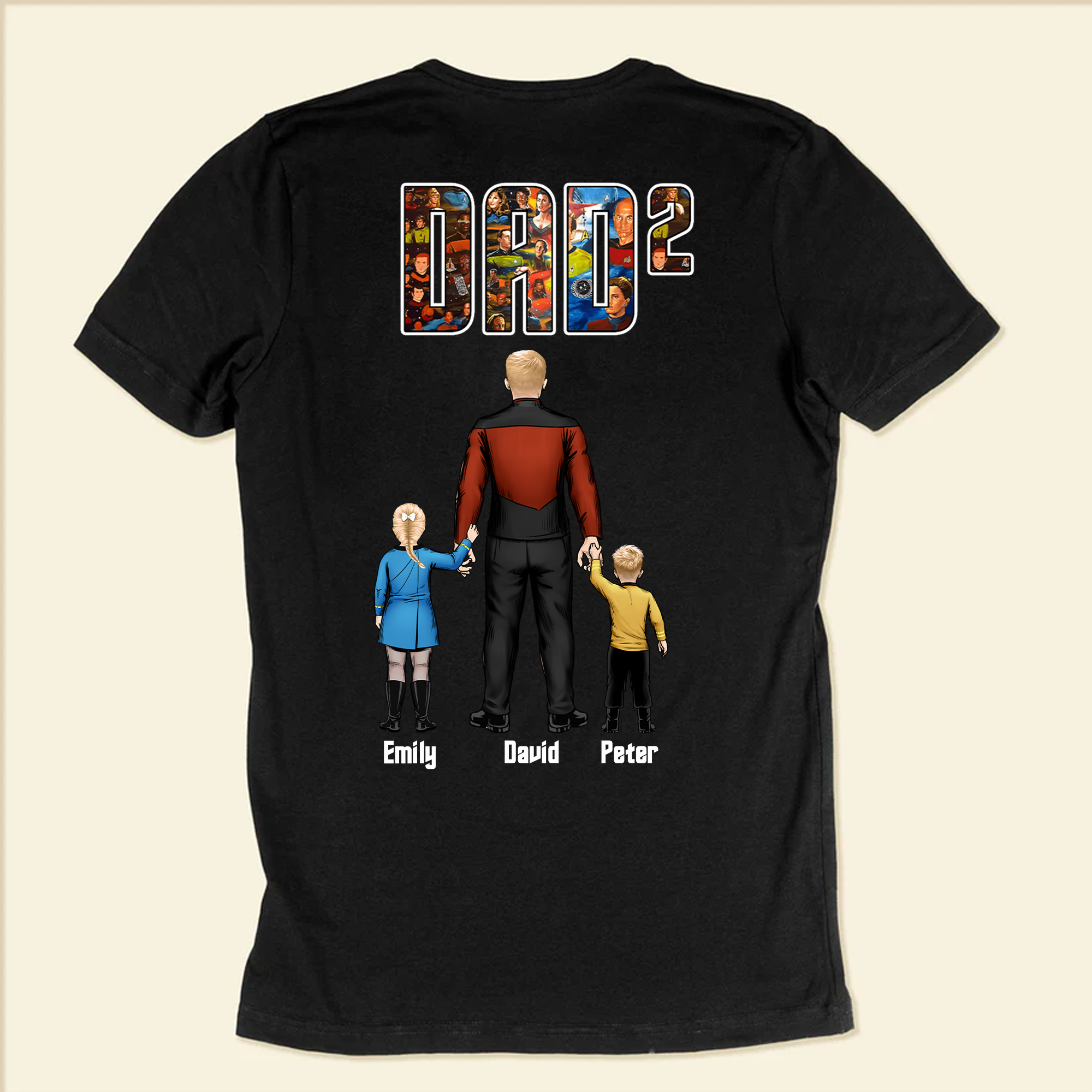 Personalized Captain Dad Shirt Live Long and Prosper Gift for Dad