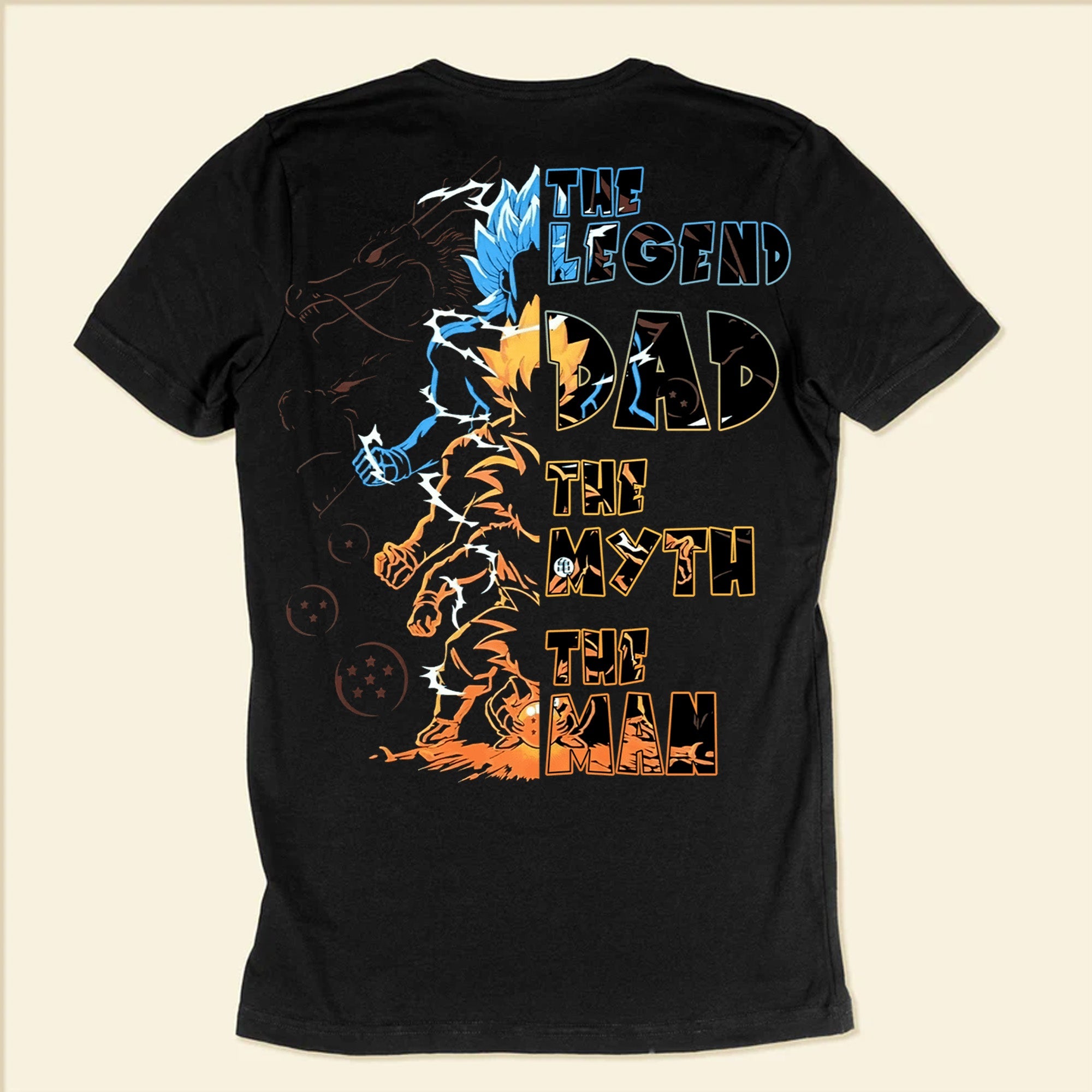 Personalized Dad Hero Shirt with Custom Names for Father's Day Gift Cotton Apparel GradoCreations