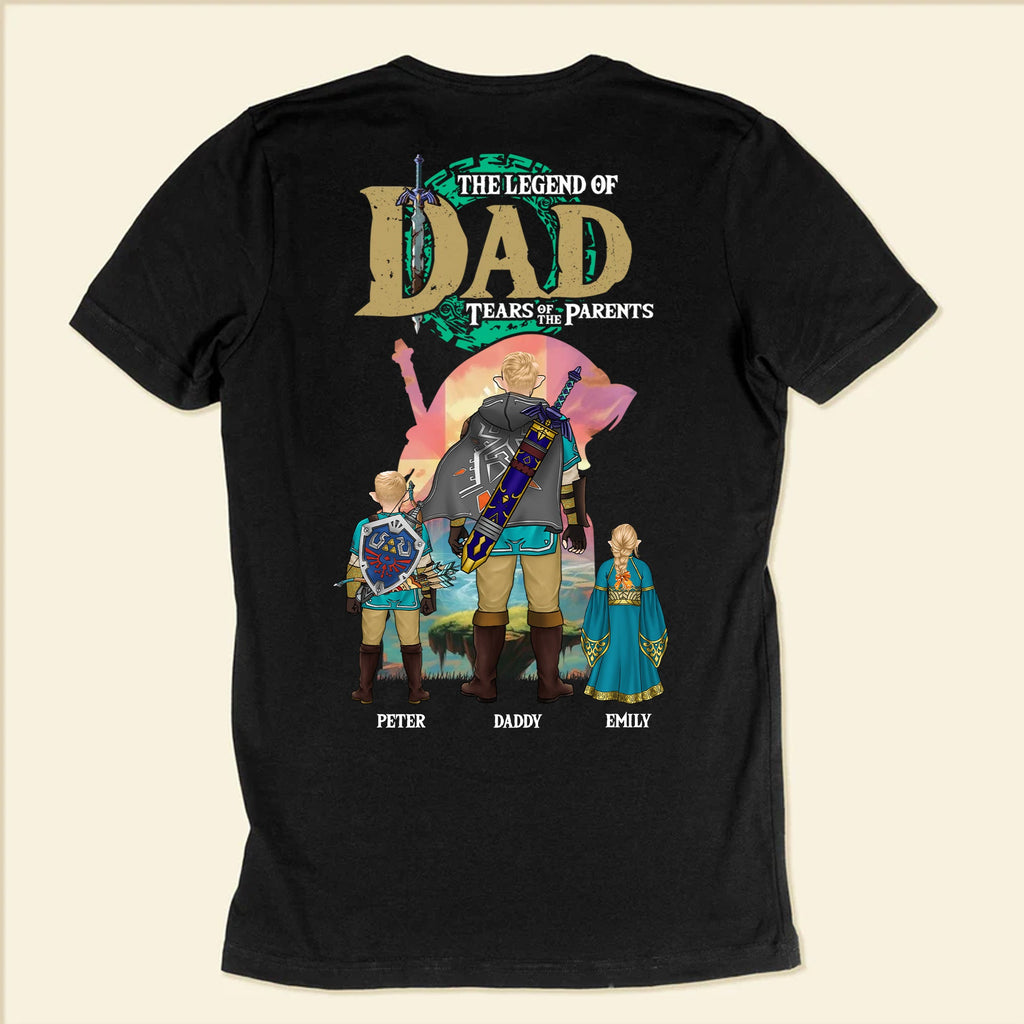 Personalized Legend of Zelda Dad Shirt Gift for Father's Day Cotton Apparel GradoCreations