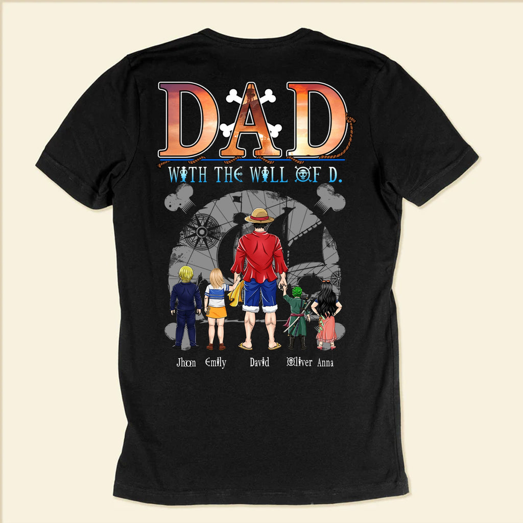 Personalized Pirate Adventure T-Shirt for Dad | Custom Name Gift Cotton Apparel GradoCreations