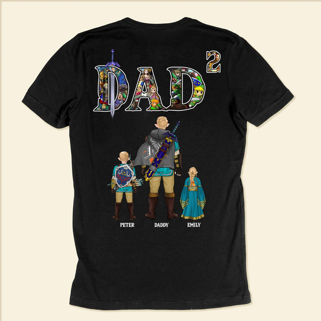 Personalized Super Dad Shirt Custom Name Gift for Father's Day Cotton Apparel GradoCreations