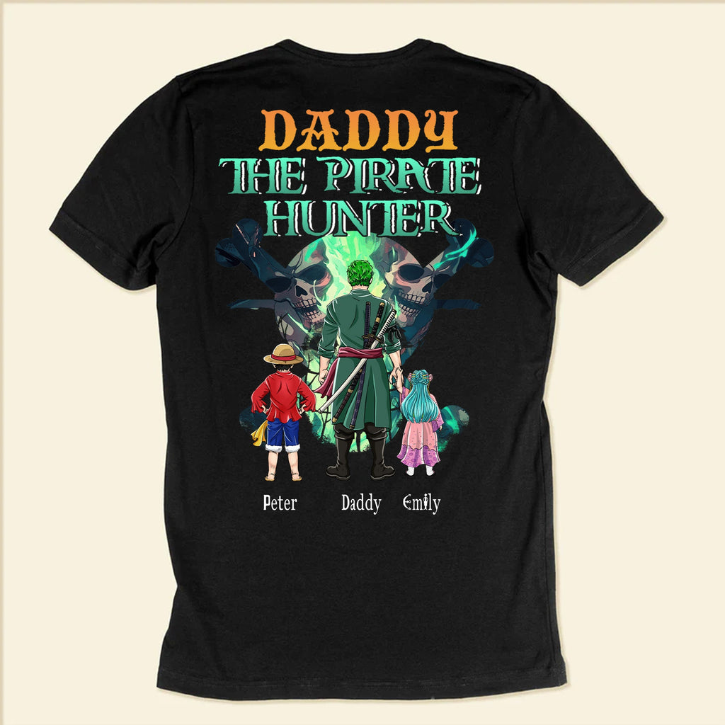 Personalized Pirate Hunter Shirt for Dad | Custom Name Gift Cotton Apparel GradoCreations