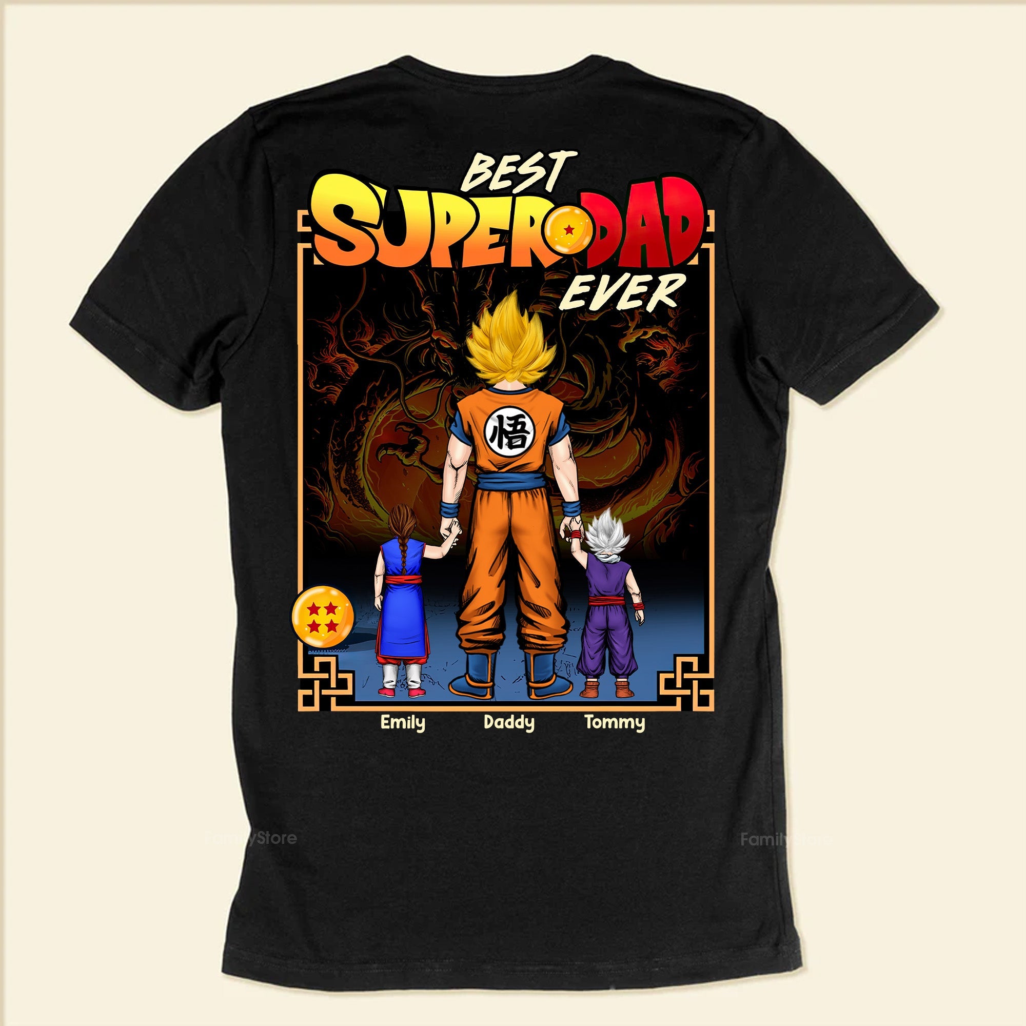 Personalized Best Super Dad Ever Shirt Gift for Dad
