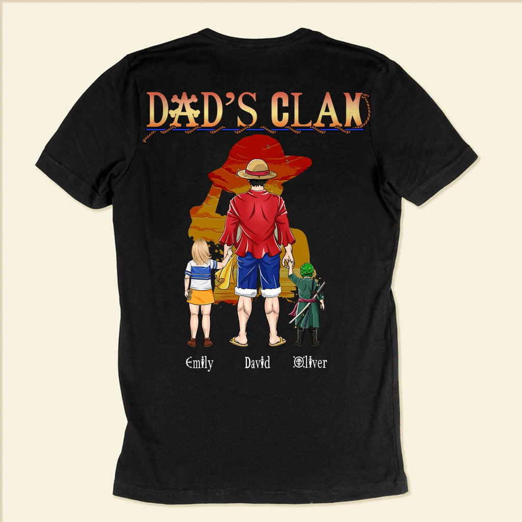 Personalized Pirate Adventure Dad Shirt Custom Name Gift for Father's Day Cotton Apparel GradoCreations