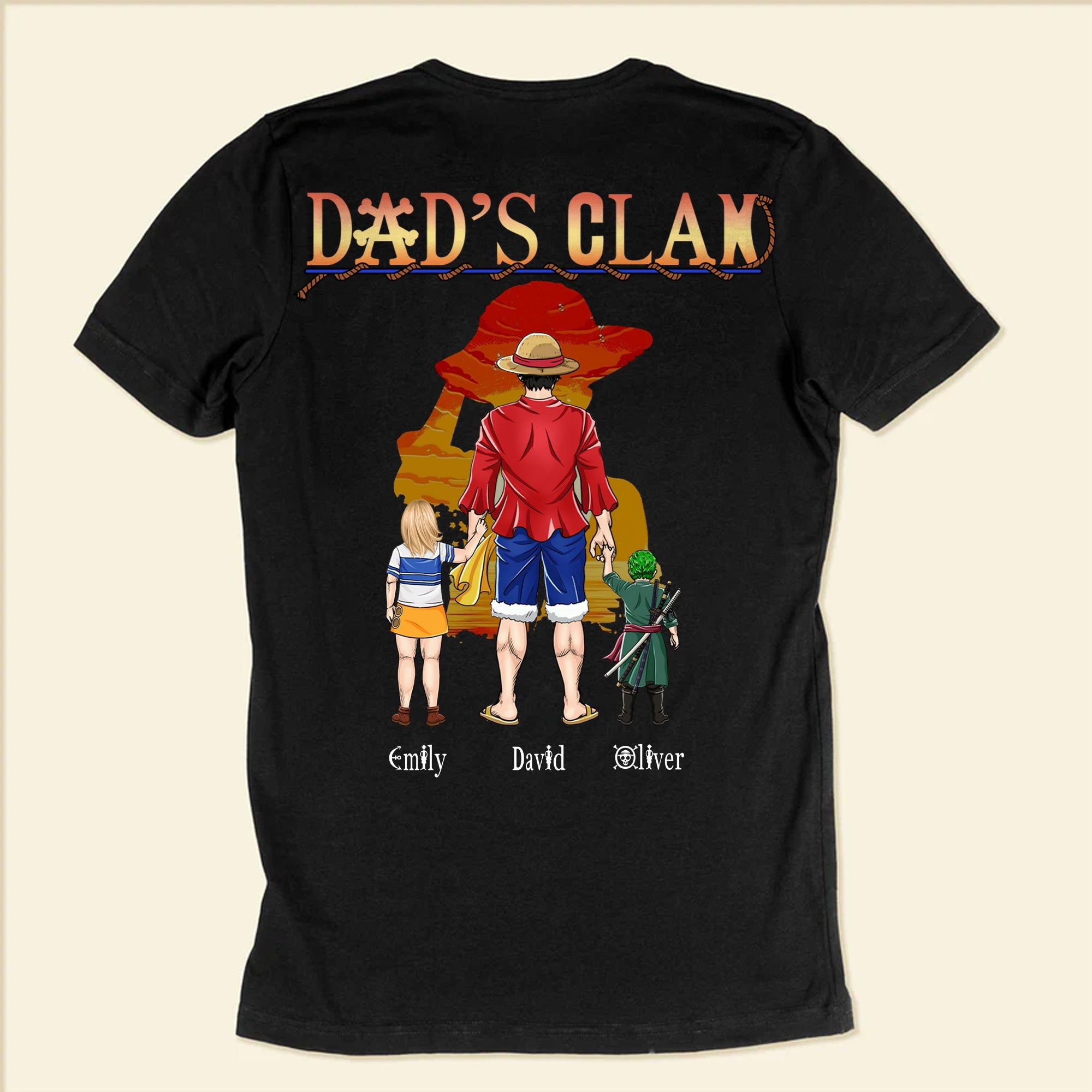 Personalized Pirate Adventure Dad Shirt Custom Name Gift for Father's Day Cotton Apparel GradoCreations