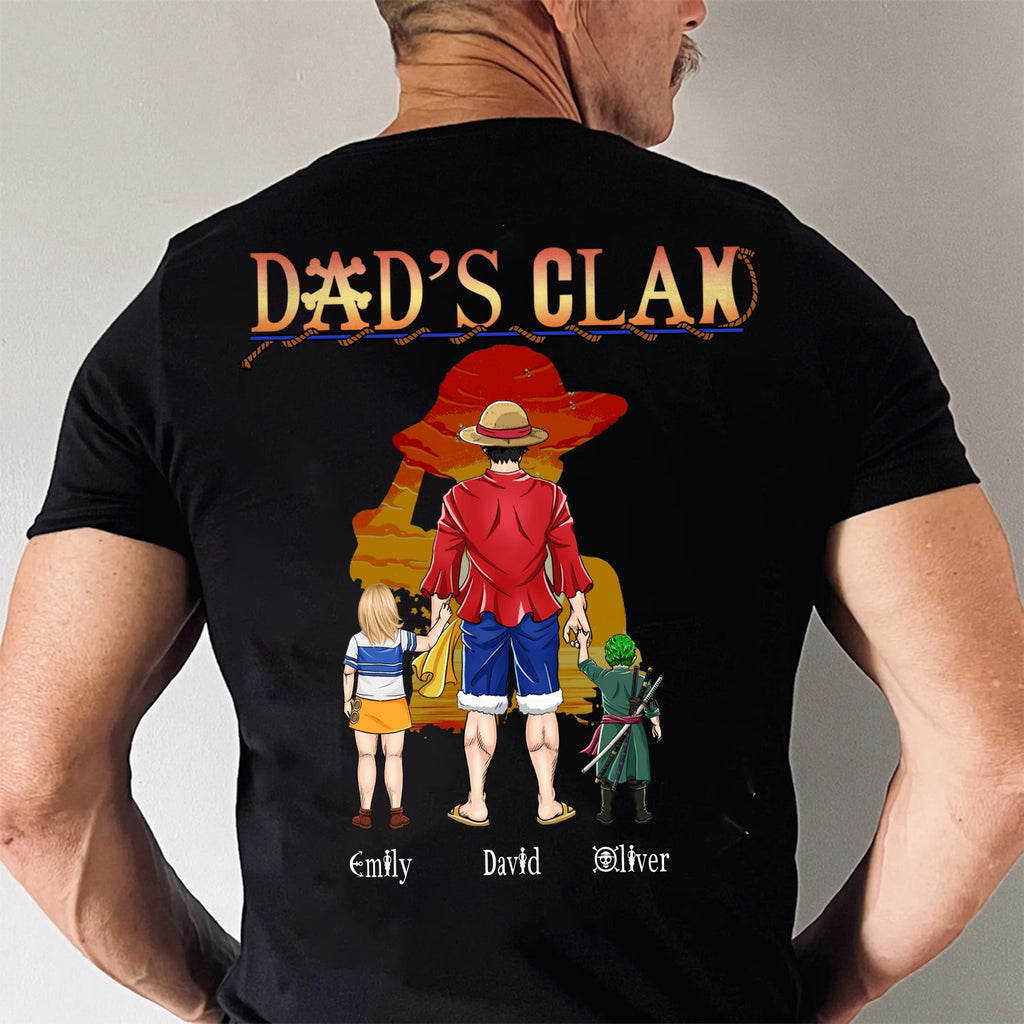 Personalized Pirate Adventure Dad Shirt Custom Name Gift for Father's Day Cotton Apparel GradoCreations