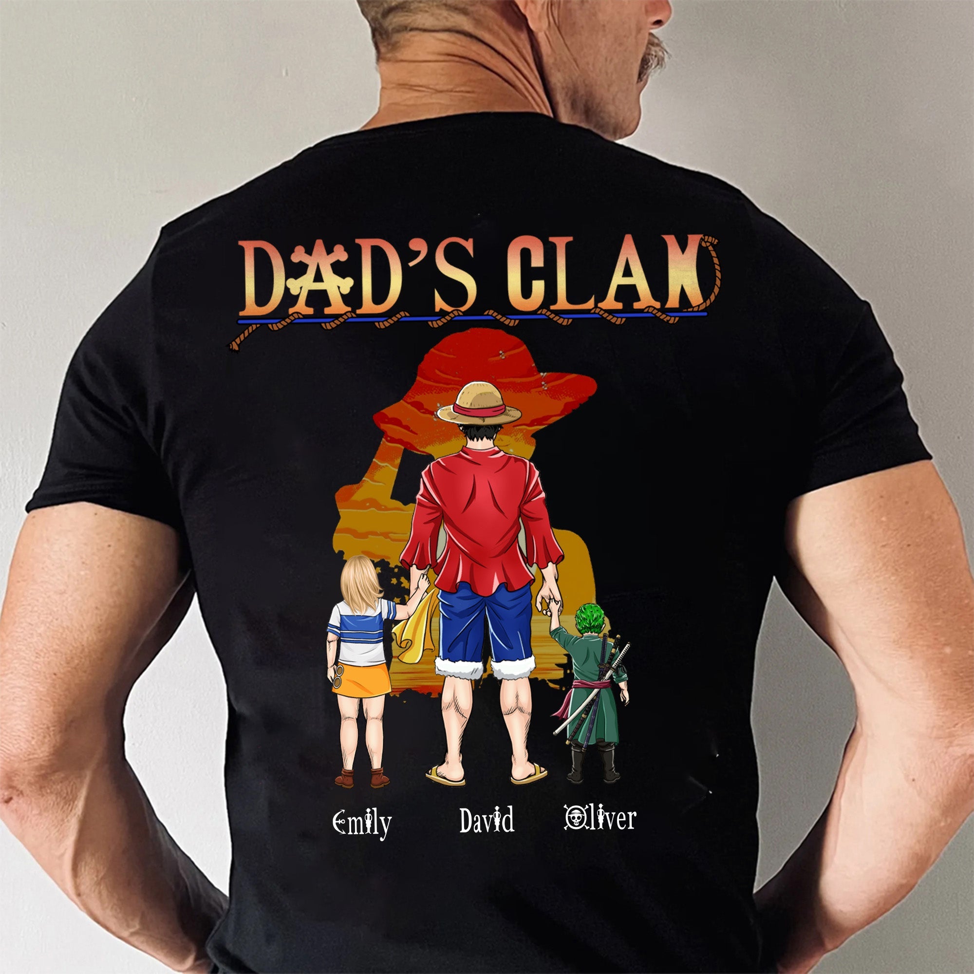 Personalized Pirate Adventure Dad Shirt Custom Name Gift for Father's Day Cotton Apparel GradoCreations