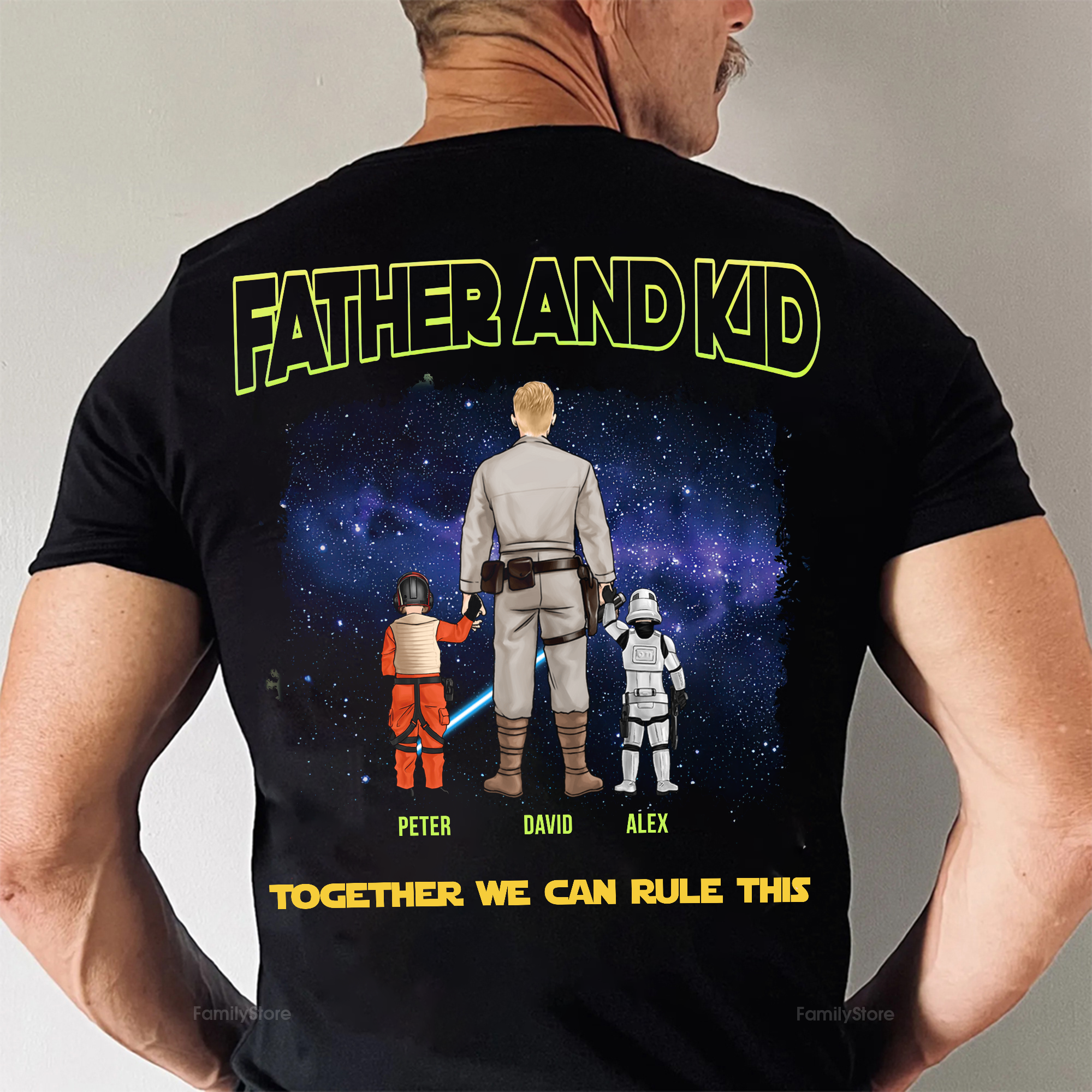 Personalized Star Wars Dad Shirt Gift for Father's Day