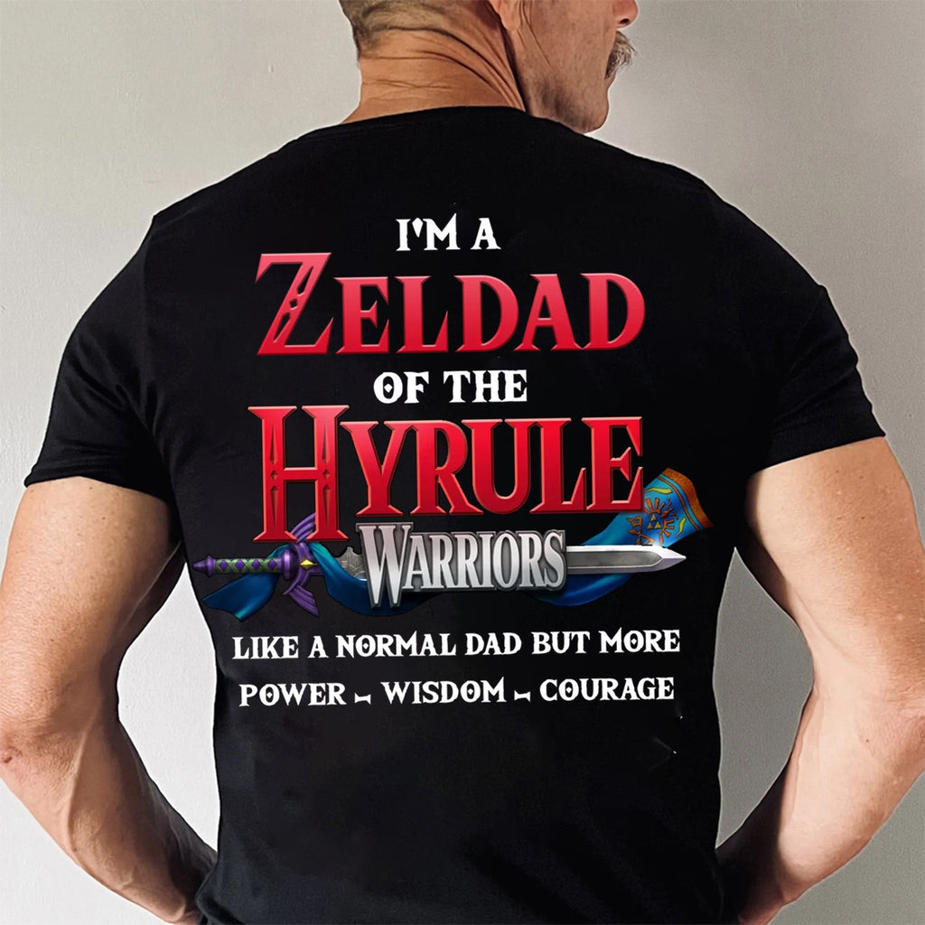 Personalized Gaming Dad Shirt Hyrule Warriors Gift for Father's Day Cotton Apparel GradoCreations