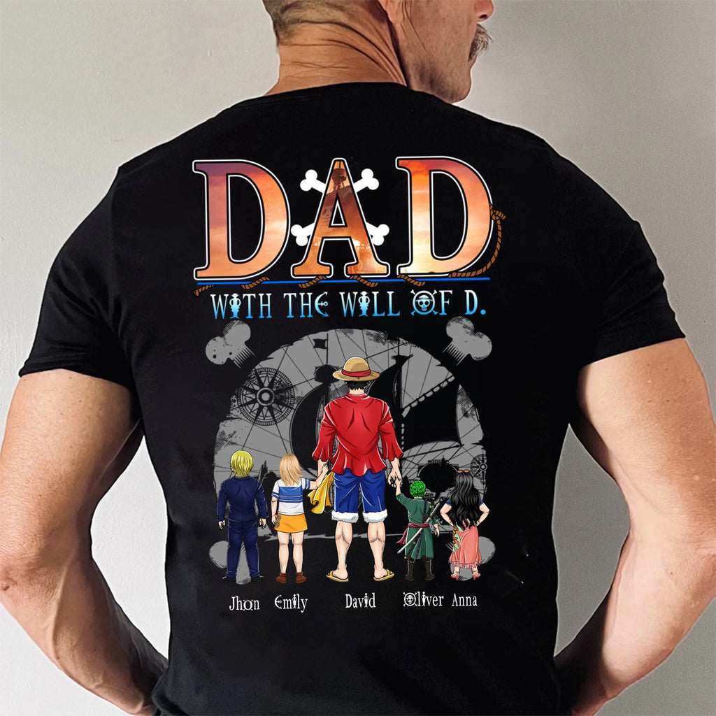Personalized Pirate Adventure T-Shirt for Dad | Custom Name Gift Cotton Apparel GradoCreations