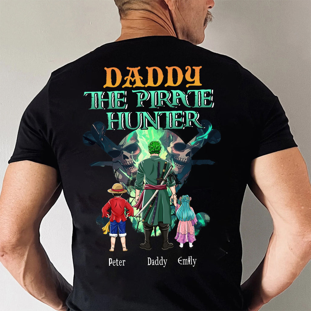 Personalized Pirate Hunter Shirt for Dad | Custom Name Gift Cotton Apparel GradoCreations