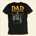 Personalized Zelda Dad The Real Hero T-Shirt Gift for Father's Day Cotton Apparel GradoCreations