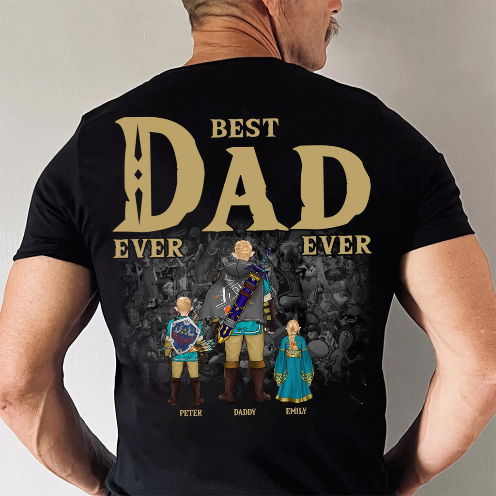 Personalized Legend of Zelda Dad Shirt Gift for Father's Day Cotton Apparel GradoCreations