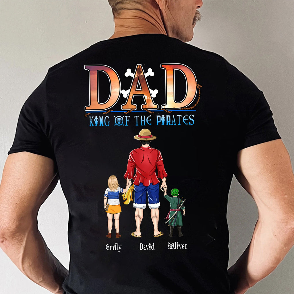 Personalized Cotton Shirt for Dad King of the Pirates Gift Cotton Apparel GradoCreations