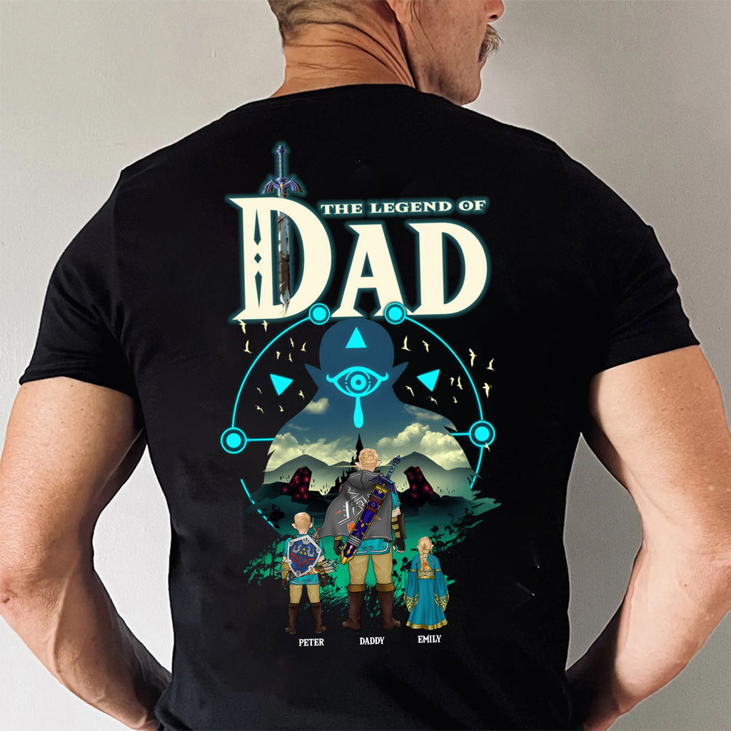 Personalized Dad Shirt As Powerful As Ganon - Father's Day Gift Cotton Apparel GradoCreations