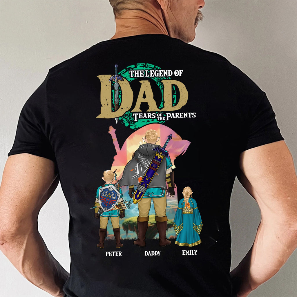 Personalized Legend of Zelda Dad Shirt Gift for Father's Day Cotton Apparel GradoCreations