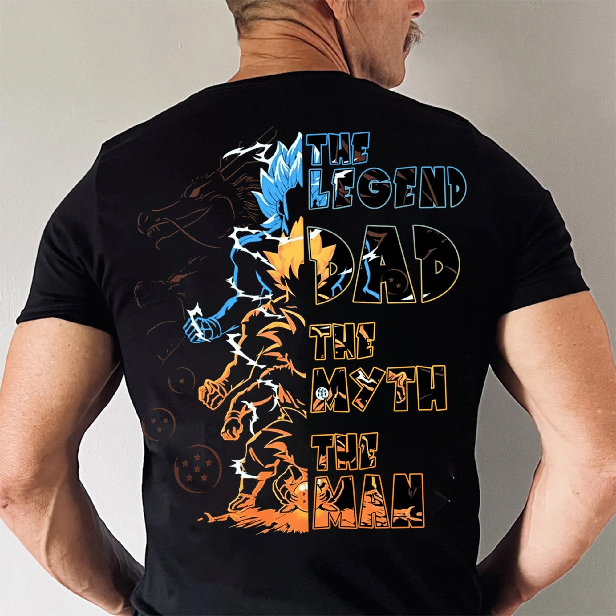 Personalized Dad Hero Shirt with Custom Names for Father's Day Gift Cotton Apparel GradoCreations