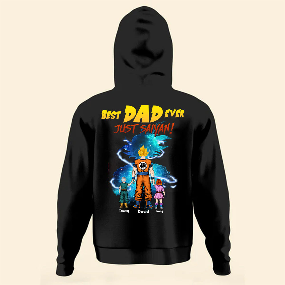 Personalized Just Saiyan Dad T-Shirt Custom Name Gift for Father's Day Cotton Apparel GradoCreations