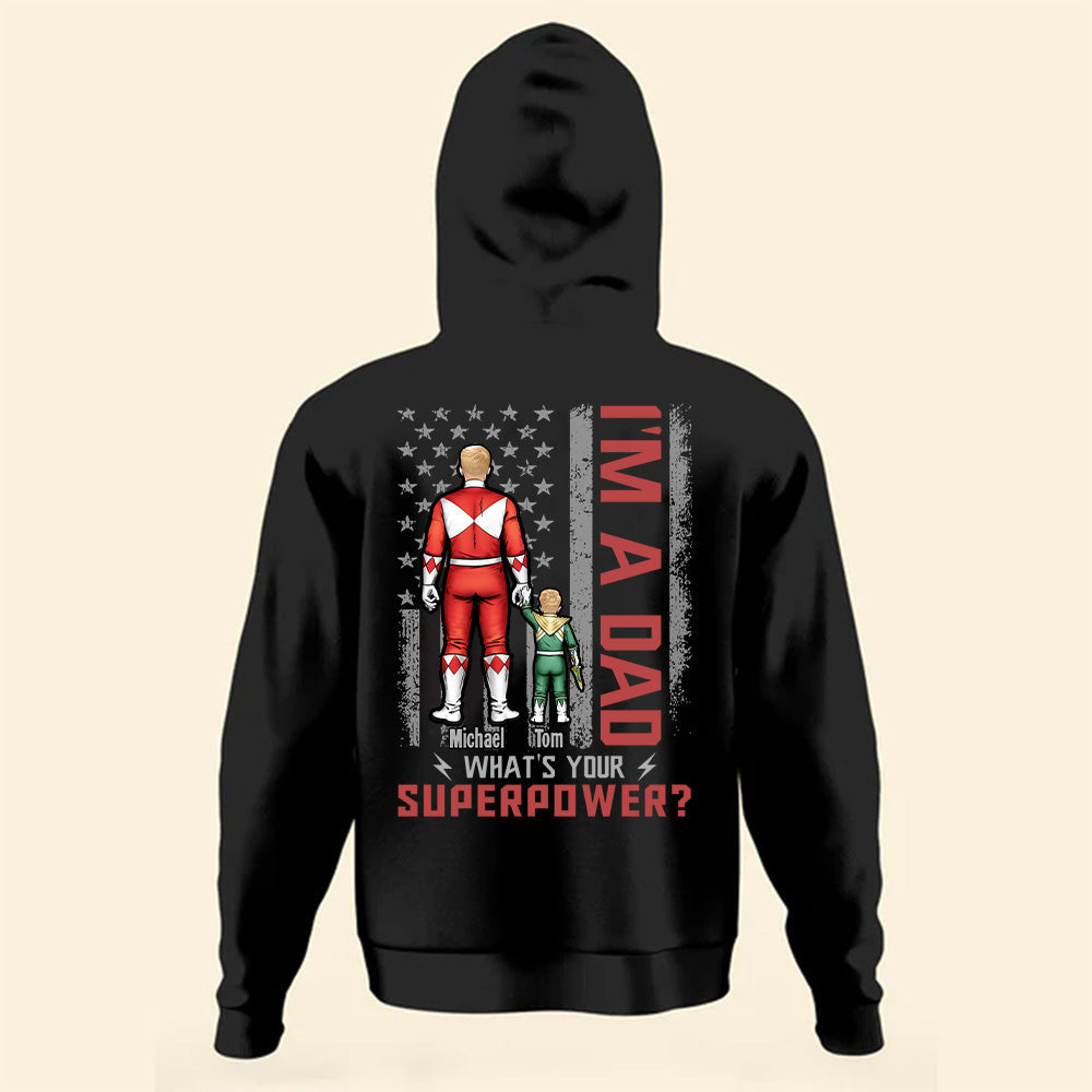 Personalized Mighty Morphin Power Rangers T-Shirt Gift for Dad