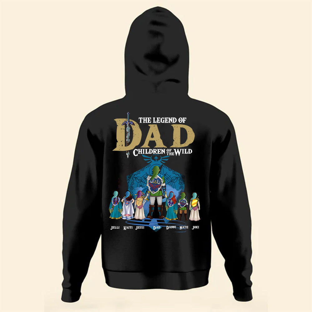 Personalized Father's Day T-Shirt for Dad | Legend of Zelda Theme Cotton Apparel GradoCreations