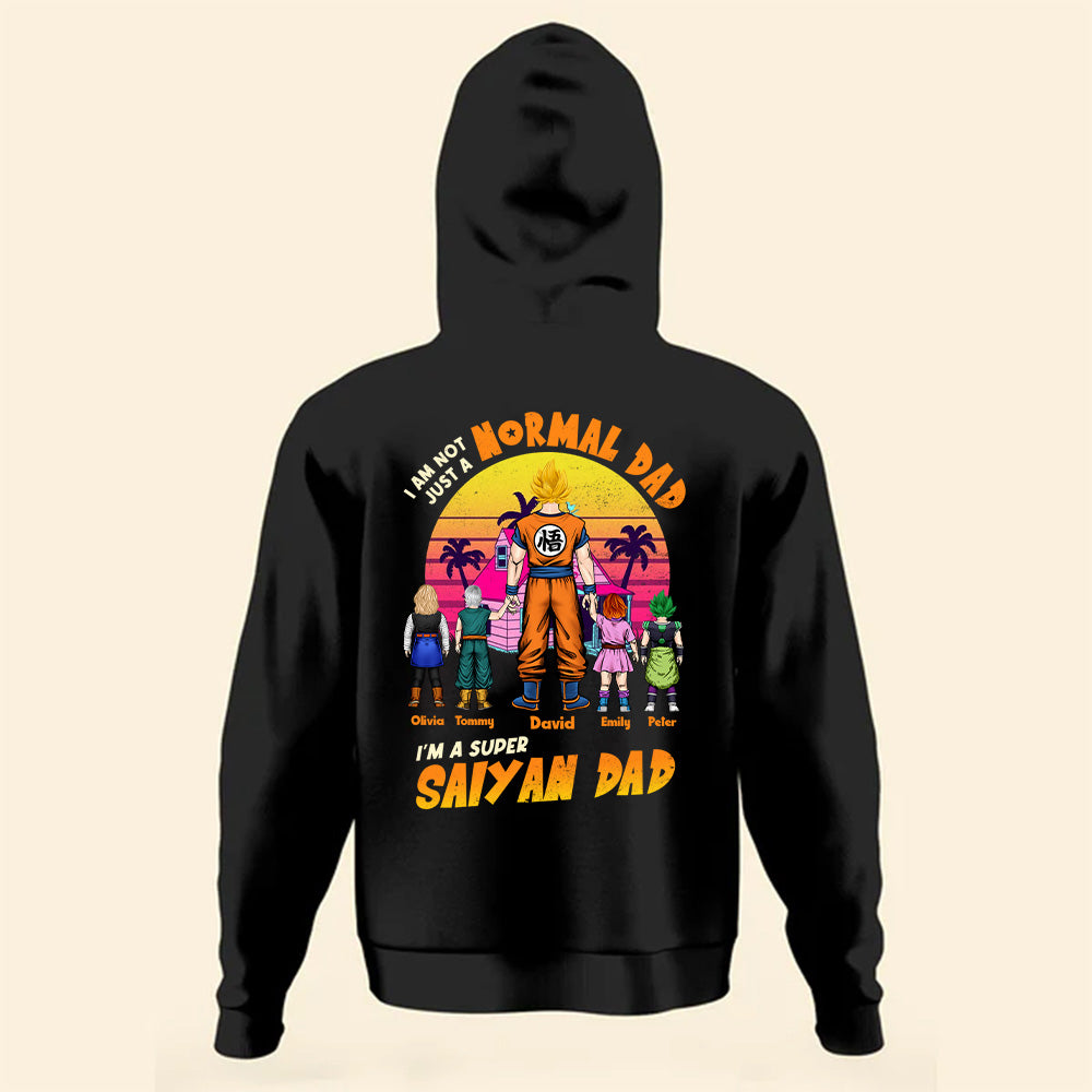Personalized Super Saiyan Dad T-Shirt Gift for Father’s Day Cotton Apparel GradoCreations