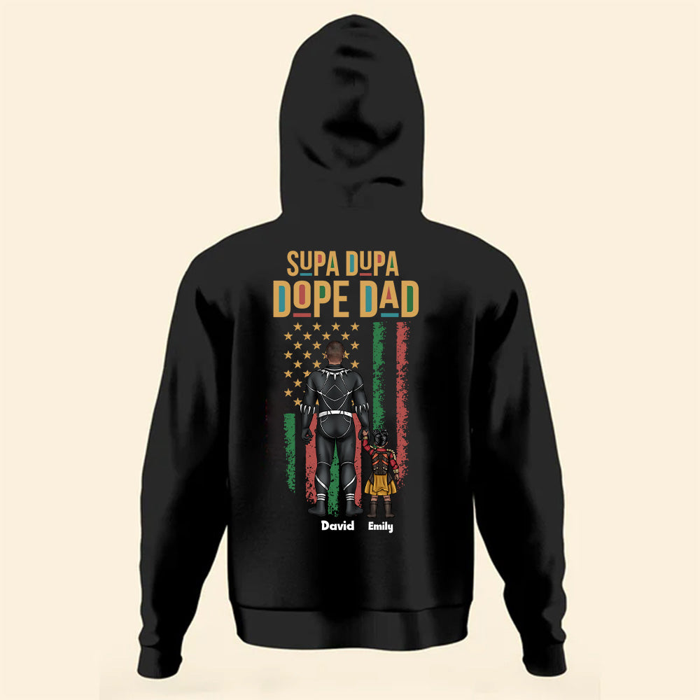 Personalized Supa Dupa Dope Dad T-Shirt Custom Gift for Dad Cotton Apparel GradoCreations