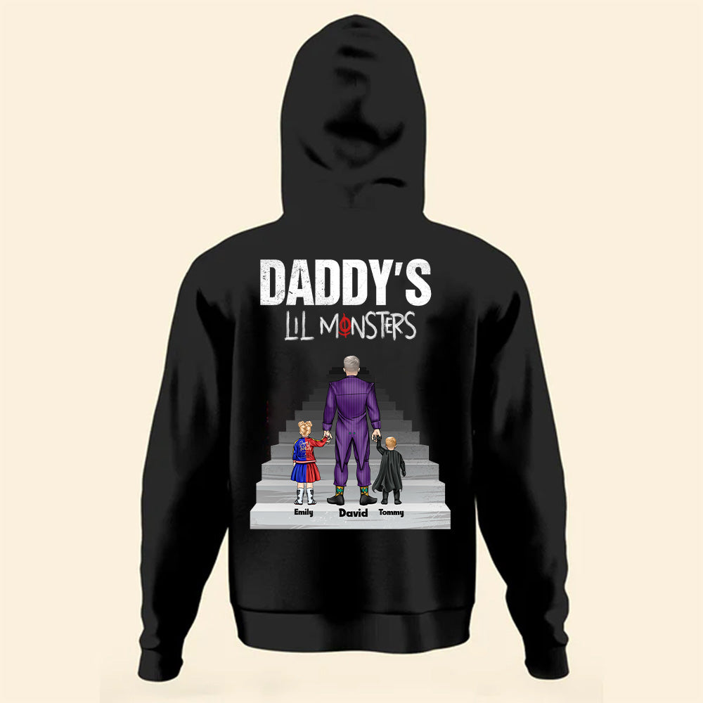 Personalized Daddy's Lil Monsters T-Shirt Gift for Father's Day Cotton Apparel GradoCreations