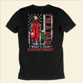Personalized Superhero Dad T-Shirt with Custom Names - Father's Day Gift Cotton Apparel GradoCreations