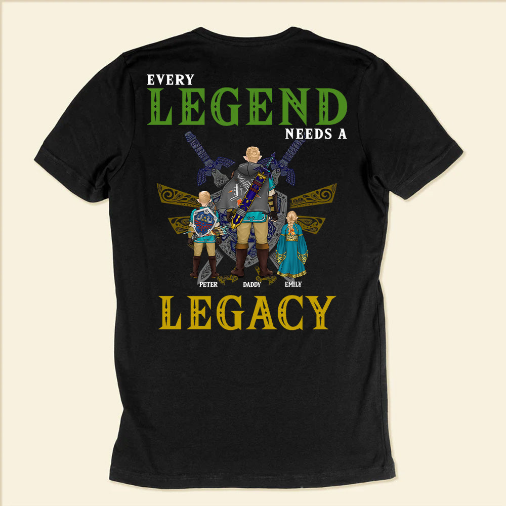 Personalized Legend T-Shirt Gift for Dad Husband - Cotton Apparel Cotton Apparel GradoCreations