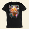 Personalized Daddy's Team T-Shirt Gift for Father's Day Cotton Apparel GradoCreations