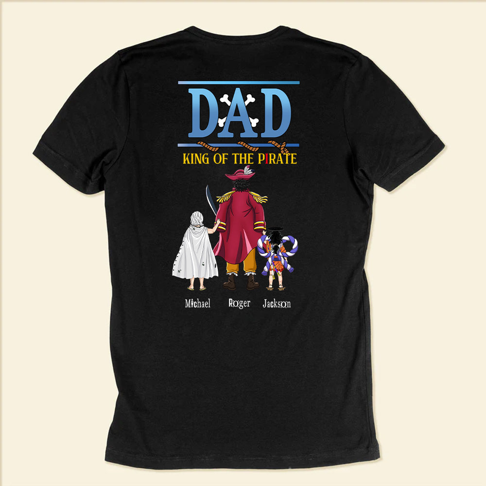 Personalized Pirate T-Shirt Gift for Dad, Cotton Apparel Cotton Apparel GradoCreations