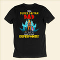 Personalized Super Saiyan Dad T-Shirt Custom Name Gift for Father's Day Cotton Apparel GradoCreations