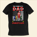 Personalized Dad T-Shirt with Power Rangers Design for Father's Day