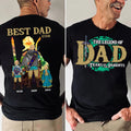 Personalized Legend of Zelda Best Dad T-Shirt Gift for Father's Day Cotton Apparel GradoCreations