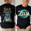 Personalized Legend Zelda Dad Shirt Custom Name Gift for Father's Day Cotton Apparel GradoCreations