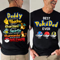Personalized Funny Pokémon Dad Shirt Gift for Father's Day Cotton Apparel GradoCreations